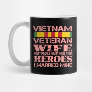 Distressed Vietnam War Veteran Wife Supporter Mug